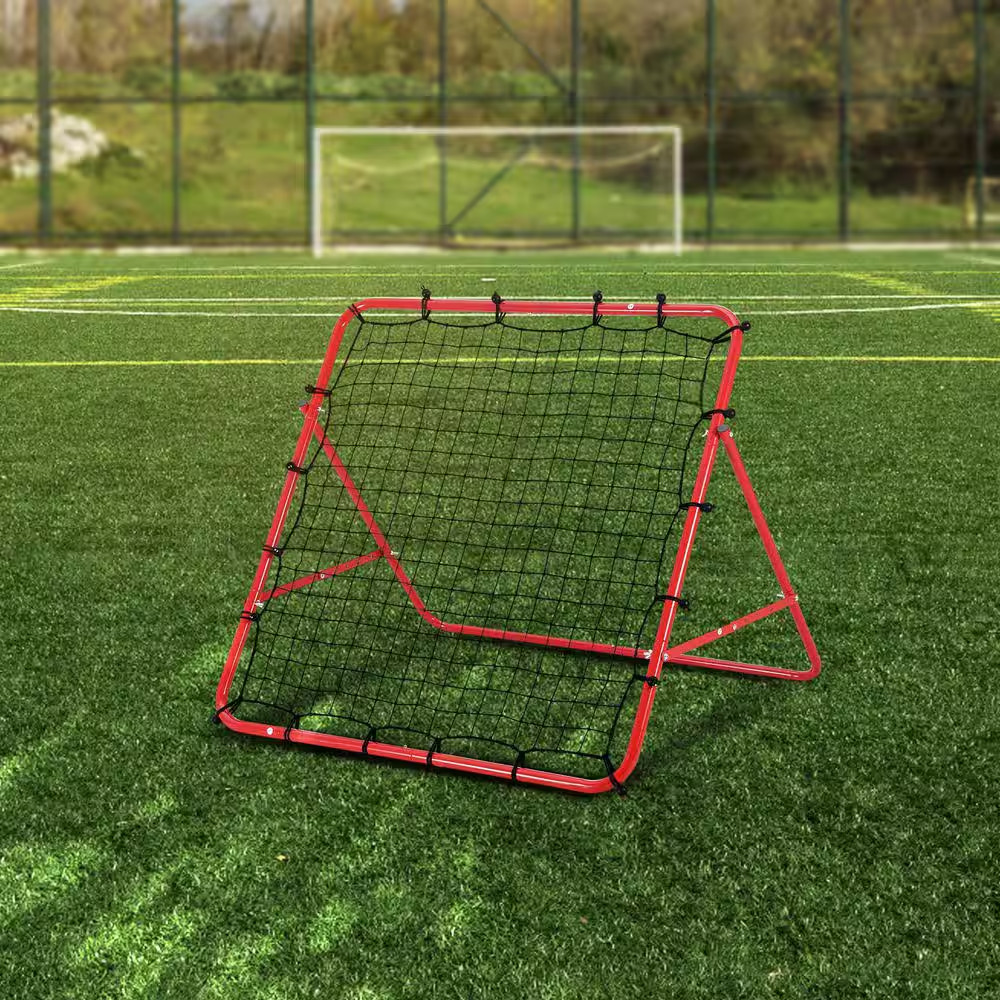 Soccer Rebounder Rebound Net Kick-Back 39 In. X 39 In. Portable Football Trainin