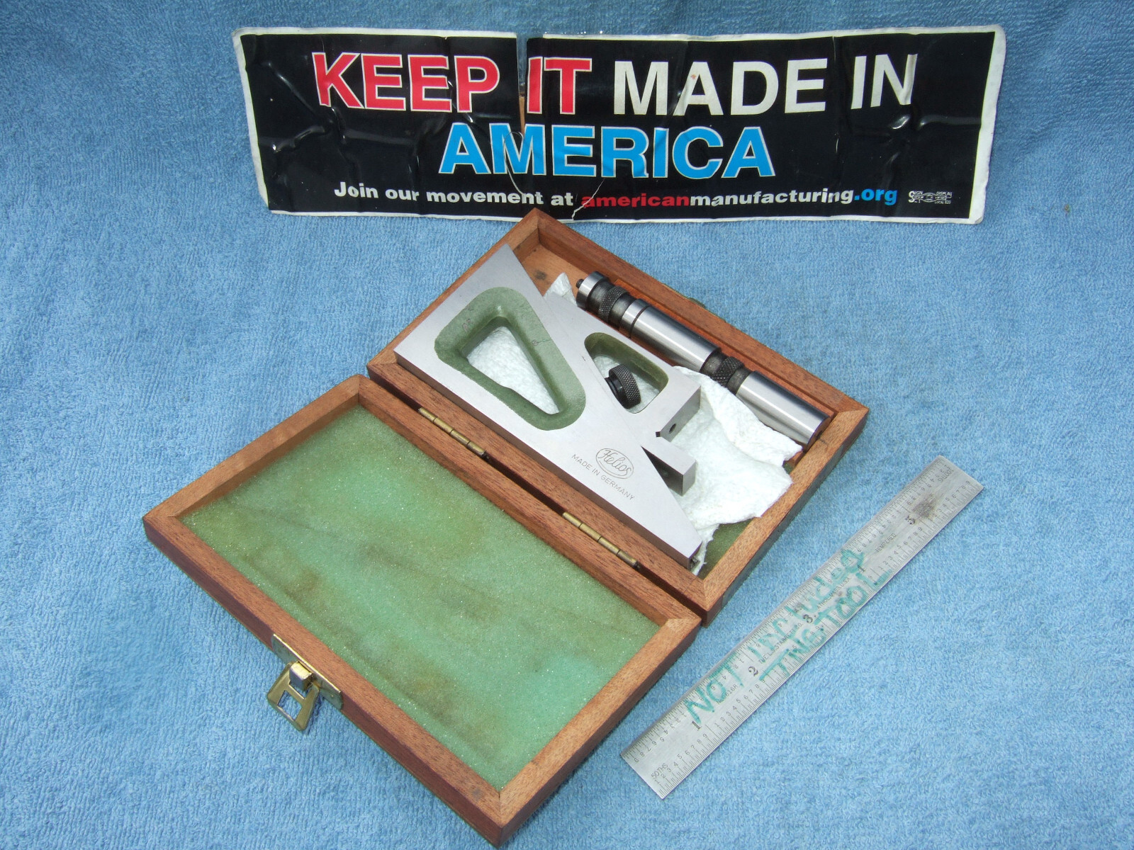 HELIOS GERMAN MADE PLANER GAGE W/CASE MACHINIST TOOLMAKER No.4 MANY MORE US HERE