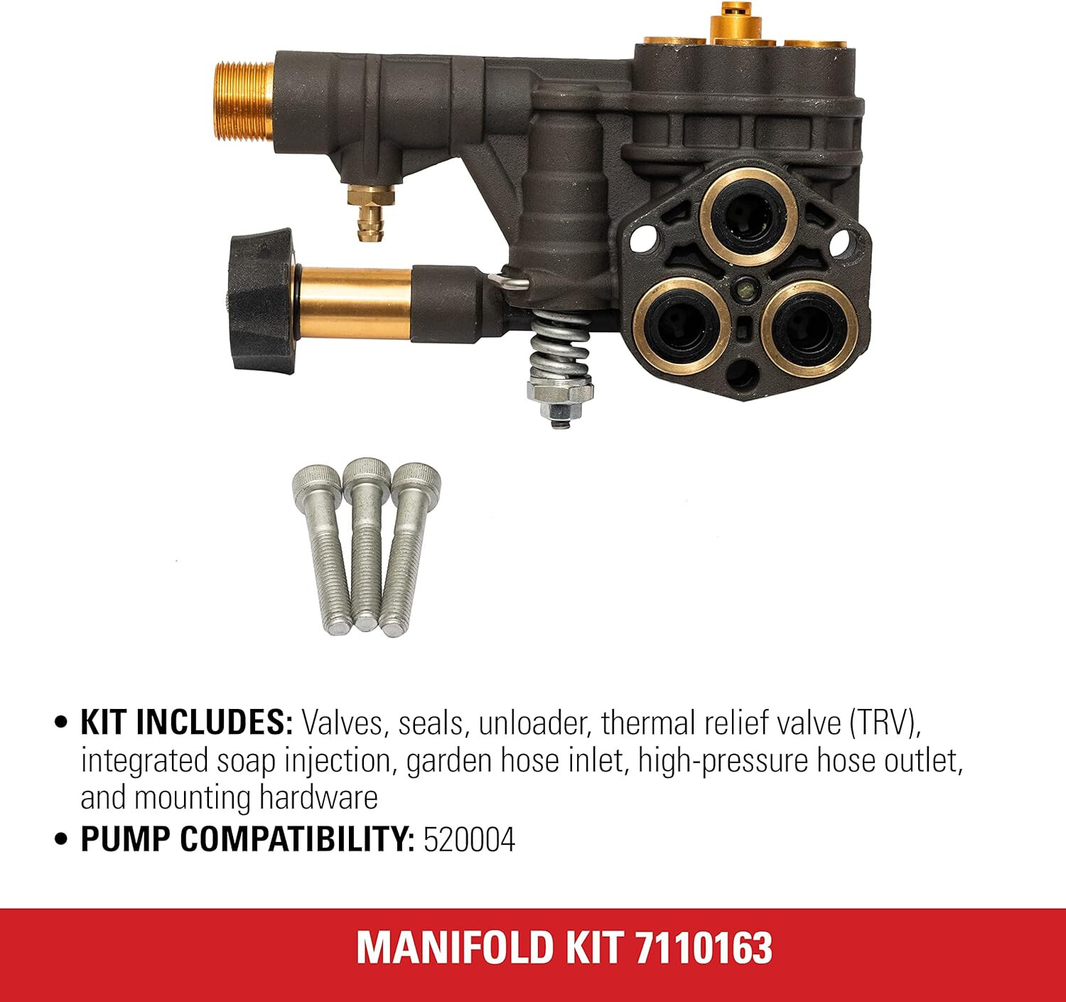 7110163 Simpson Genuine OEM Pre-Assembled Manifold Kit Assembly with Bolts