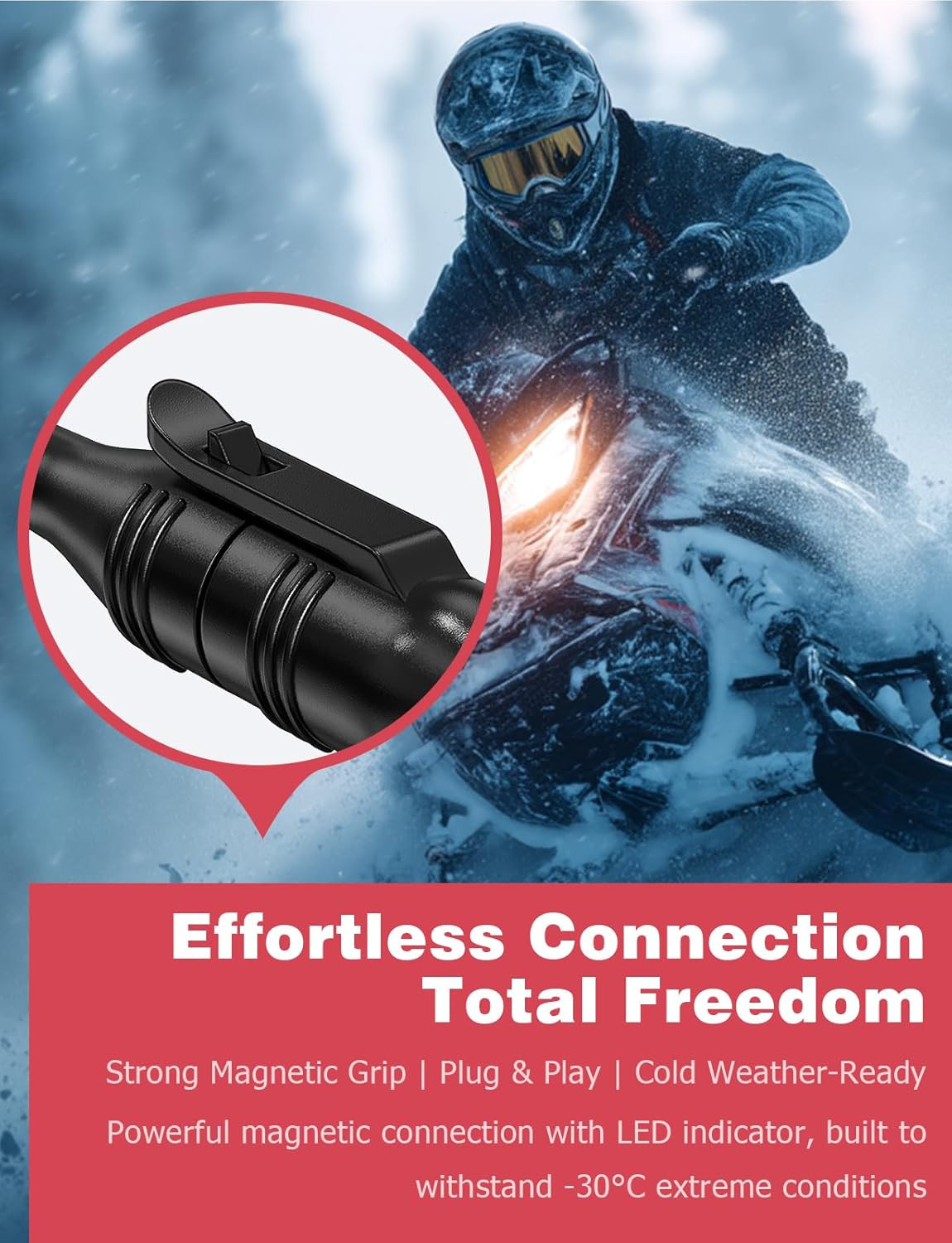 Heated Shield Cord, Snowmobile Helmet Heated Shield Cord Replacement Electric Sh