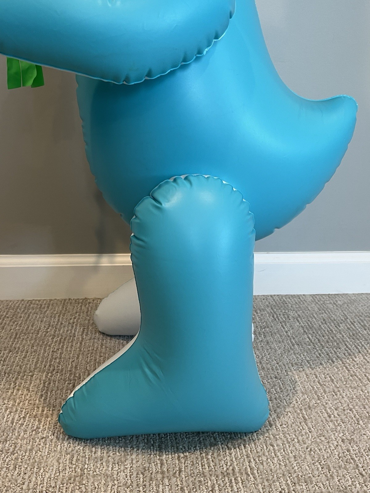 Vintage Dudley’s Inflatable Bosley Bunny 60” Blue Easter Bunny Decoration