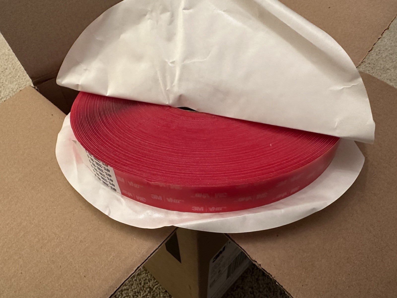 3M VHB Tape 4910 - Clear - 1.000in x 36yd - CASE OF (9) ROLLS - 324yd / 296.262m