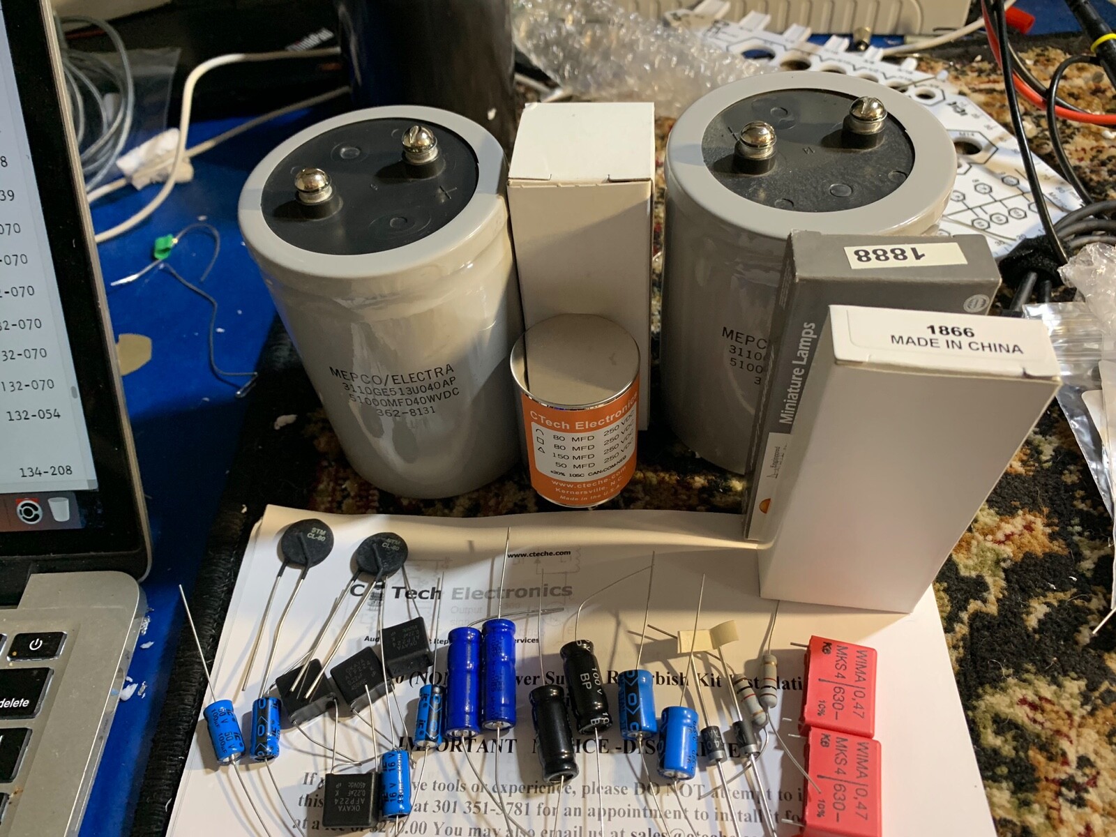 Deluxe Restoration Kit McIntosh MC2100 MC-2100 Amplifier