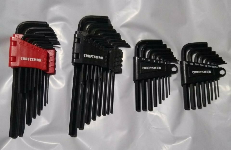 CRAFTSMAN  44 Pc SAE & METRIC MM Allen / Hex Key Wrench Set NEW