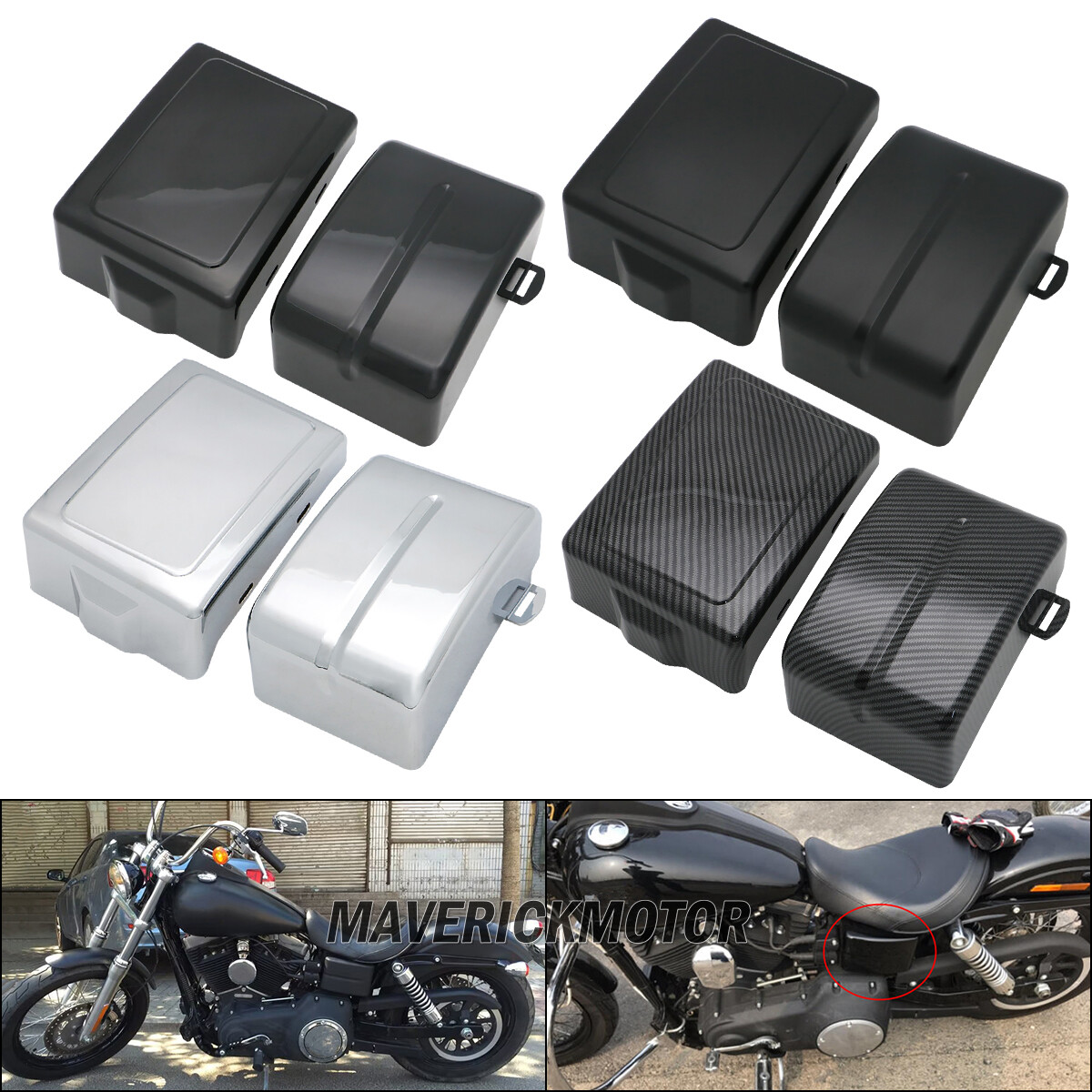 Battery Cover For Harley Dyna Wide/Super Glide Fat/Street Bob Switchback 2006-17
