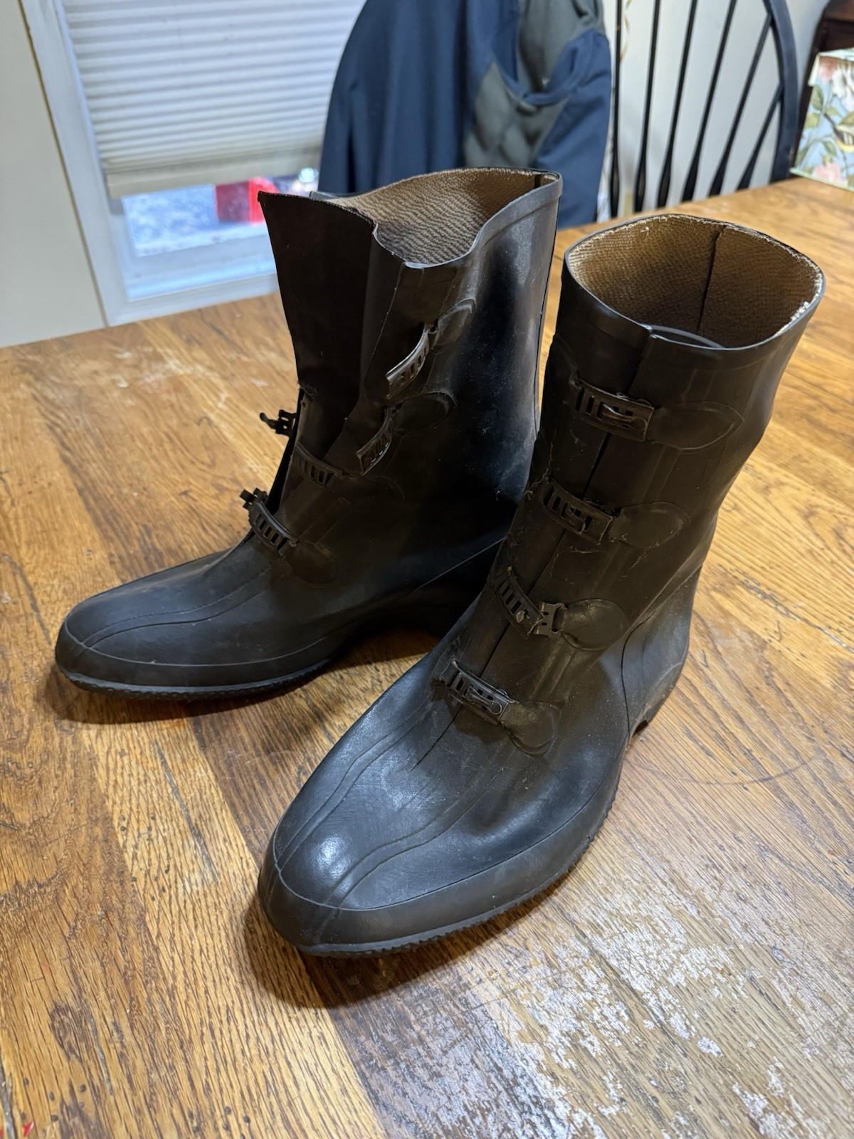 Rare 1st Pattern WW2 US Army Rubber Overshoes Size 11