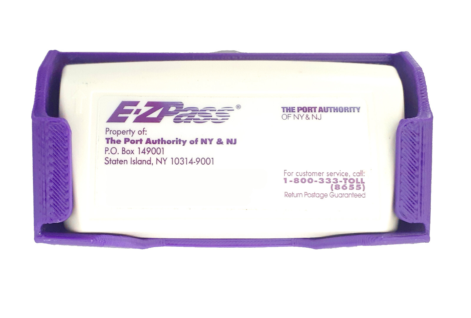 Toll Transponder Holder for New I-Pass and EZ Pass 3 Point Mount (1 Pack)-PURPLE