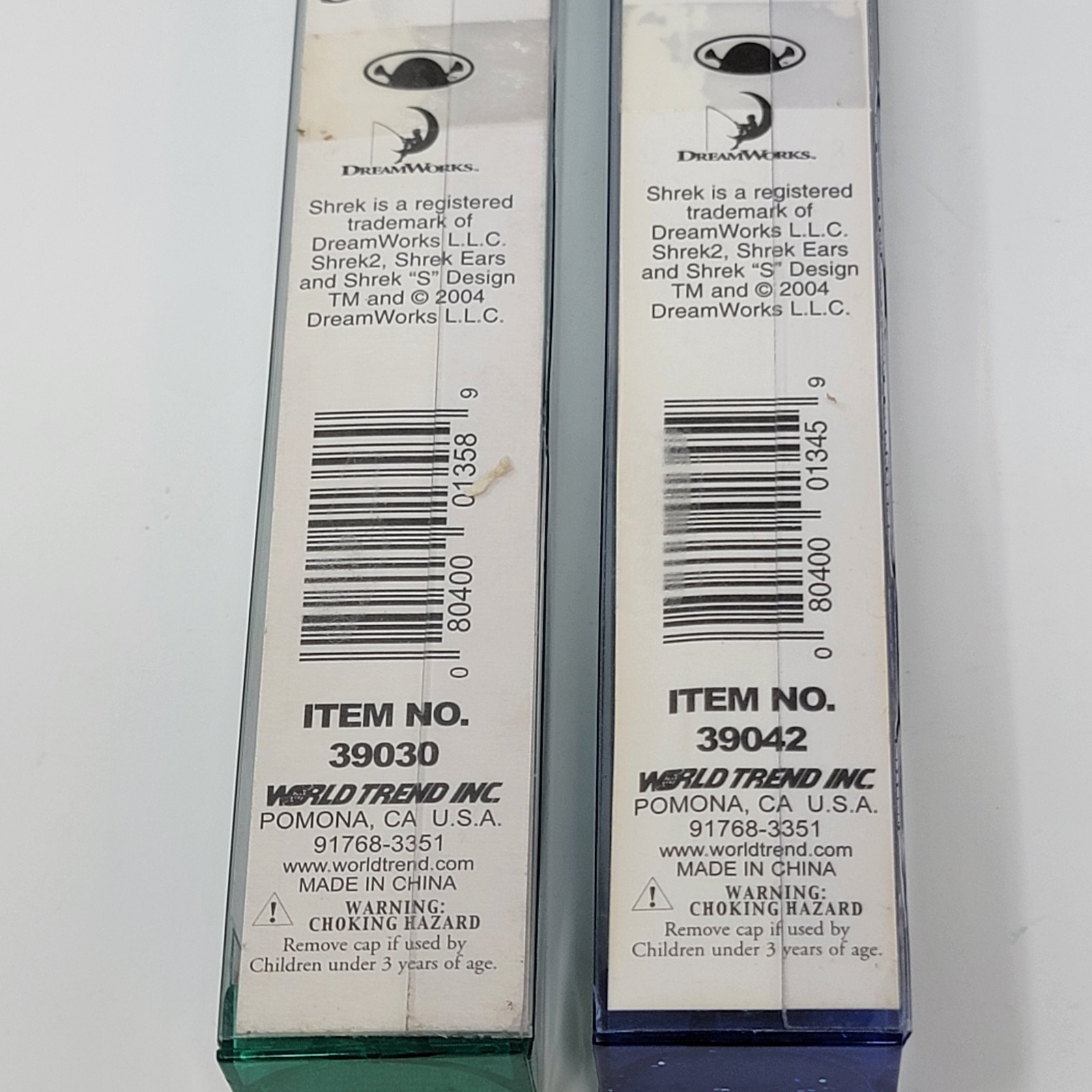 2 Happee Care Shrek 2 Soft Grip Toothbrush + Travel Cap Fiona Donkey Lenticular