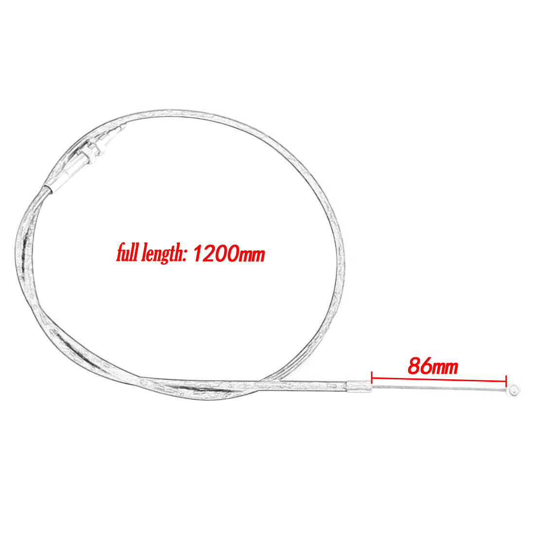 Red Clutch Cable Fit 110 125 150 200 250cc Chinese Pit Dirt Bike Baja SSR SDG