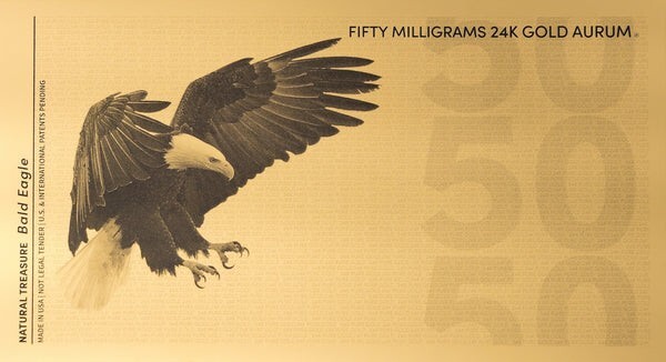 2025 Gold Aurum Note - 50mg (Bald Eagle, 24K),