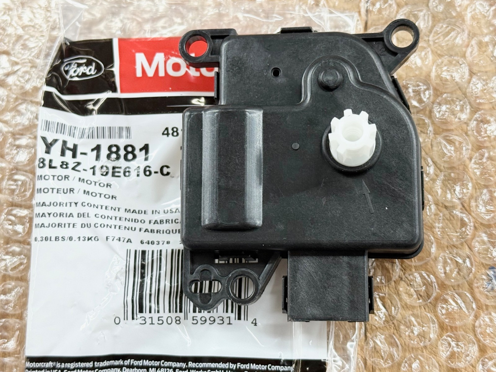 FRONT HVAC MODE ACCUATOR OEM MOTORCRAFT FORD F150 EXPEDITION NAVIGATOR YH1881