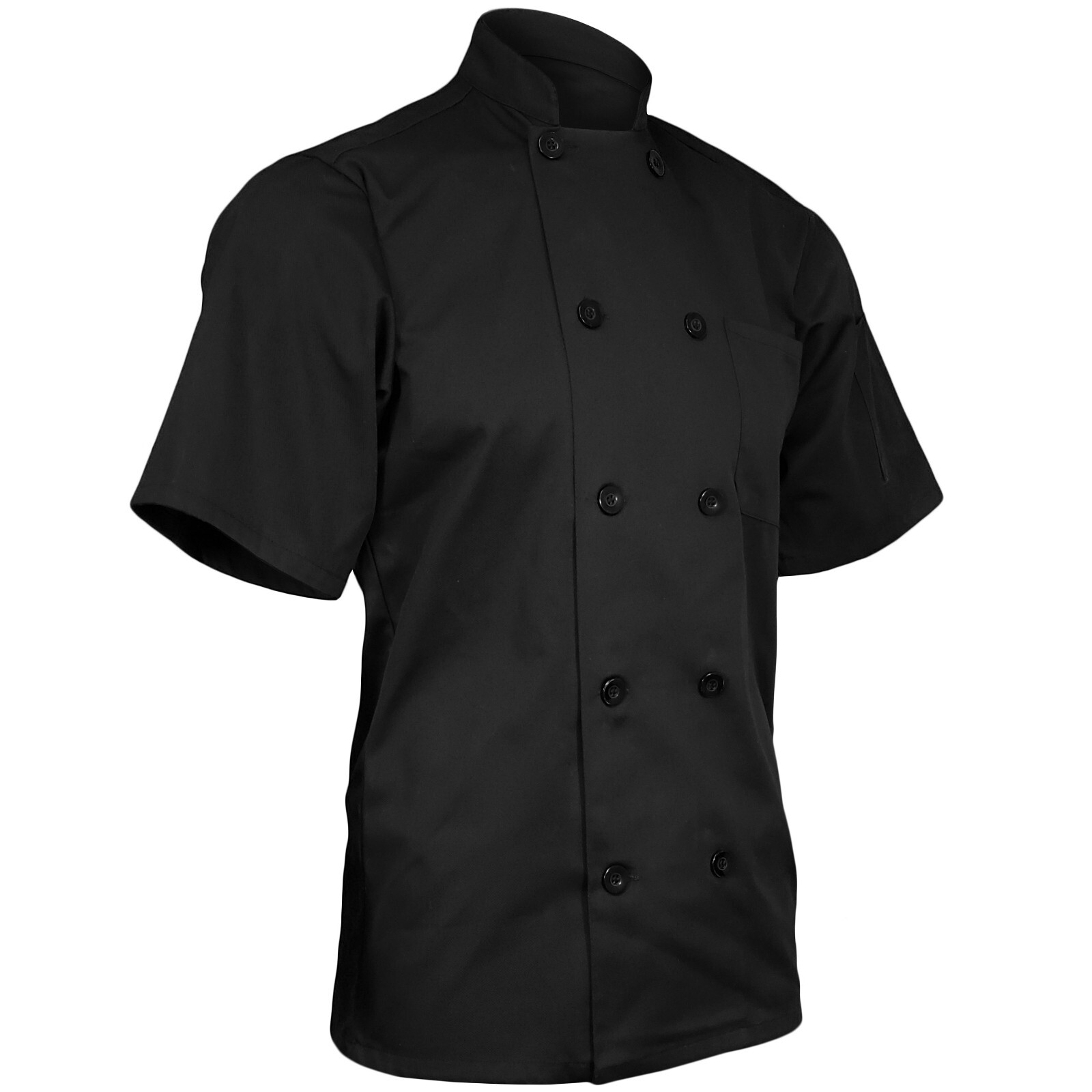 ChefsCloset NIP Short Sleeve Classic 10 Button Chef Coat