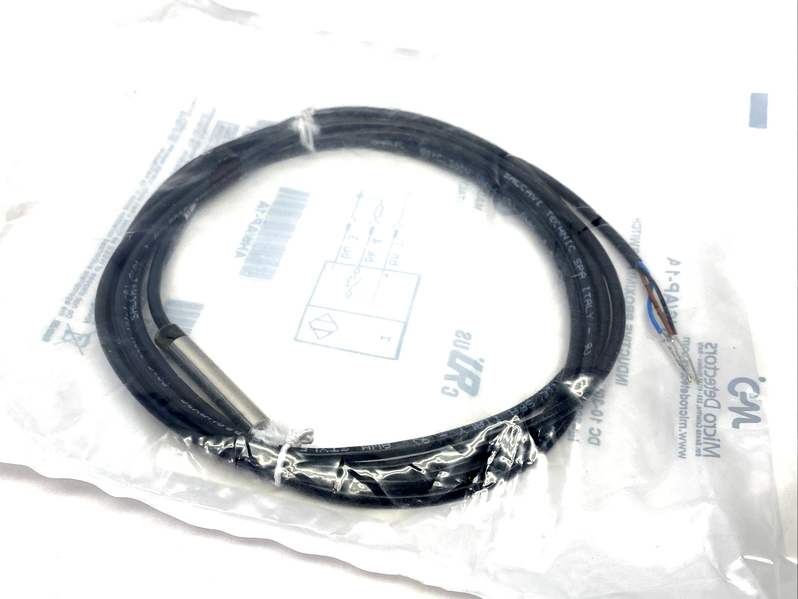 Micro Detectors AH6/AP-1A Inductive Proximity Switch 6.5mm Dia. 2m Cable