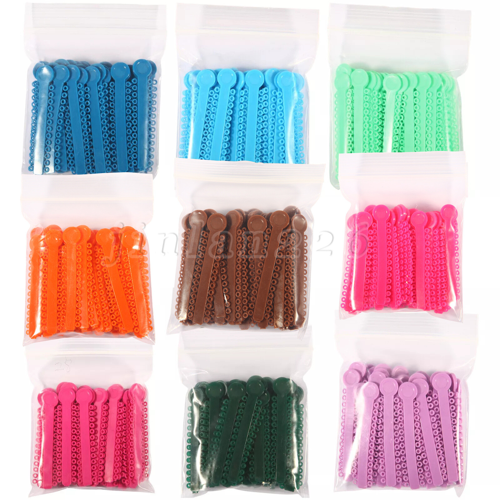 1040pc Orthodontic Ligature Ties Elastic Ligas Ortodoncia Rubber Bands Brackets