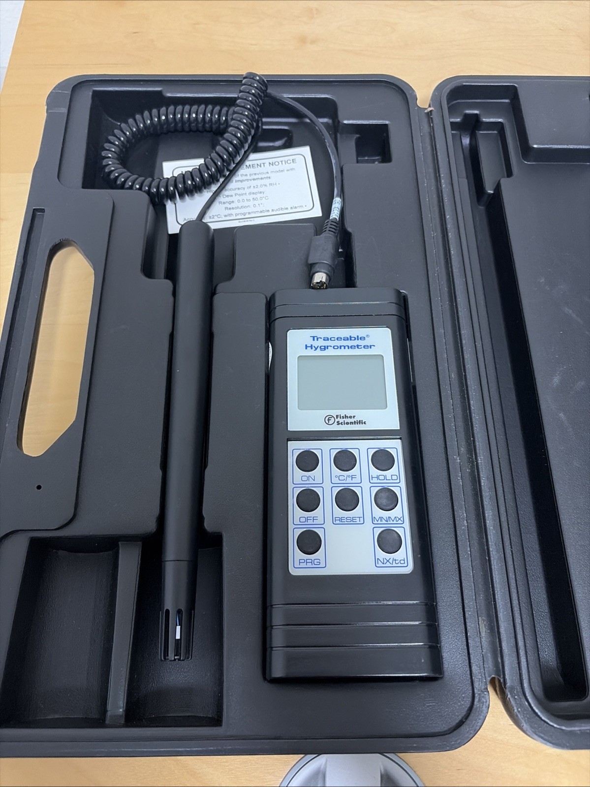 Fisher Scientific Traceable Memory Hygrometer Thermometer