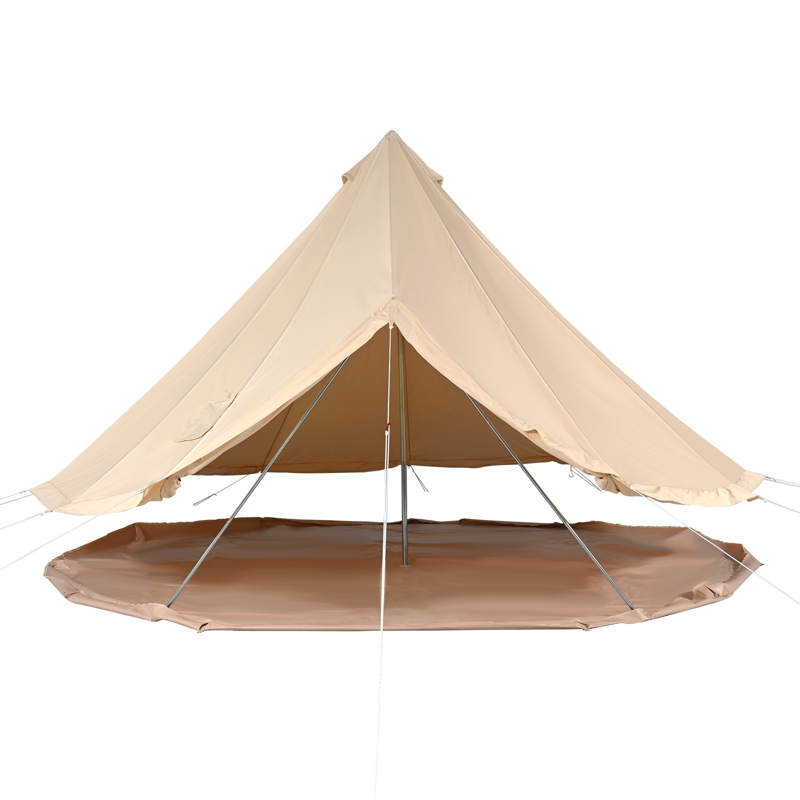 VEVOR Canvas Bell Tent 4m/13.12ft 4-Season Camping Yurt Tent with Stove Jack