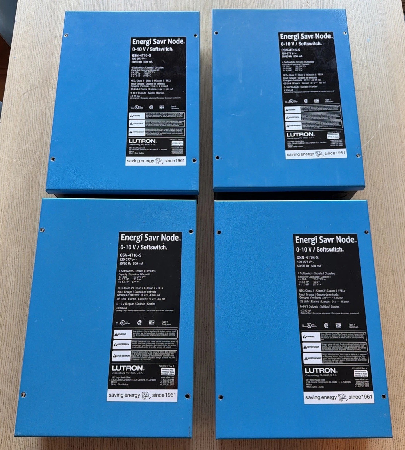 LUTRON QSN-4T16-S Softswitch Energi Savr Node