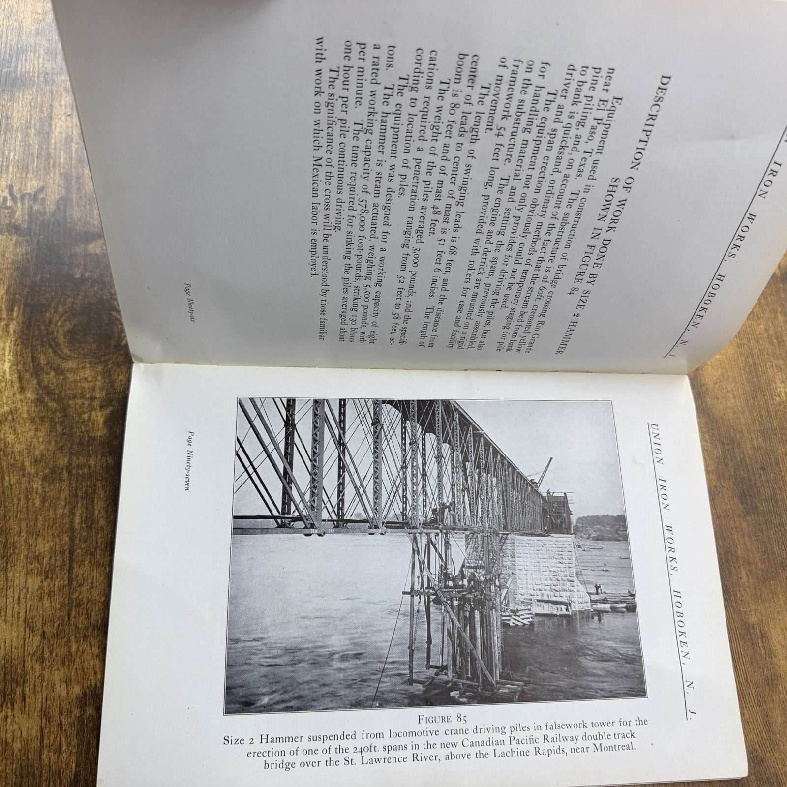 1915 Union Iron Works Hoboken NJ Pile Driving Machinery Catalogue No. 34 Rare