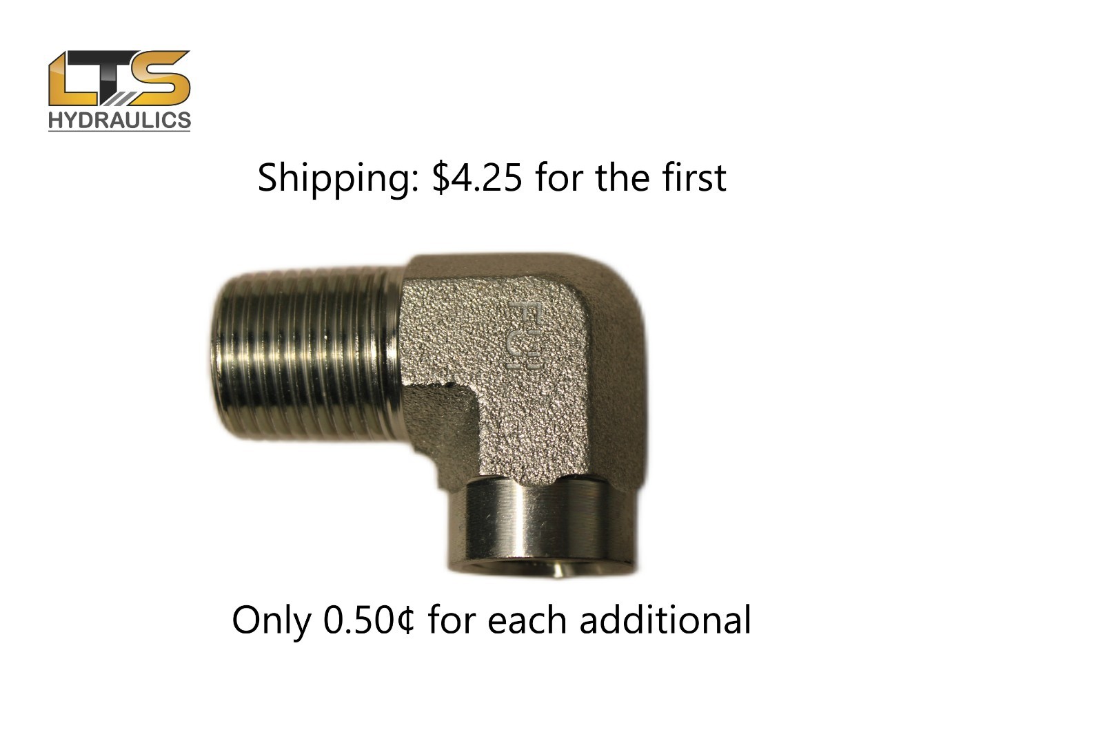 5502-08-08 Steel 1/2" Male Pipe NPT x 1/2" Female Pipe 90° Street Elbow Qty 1