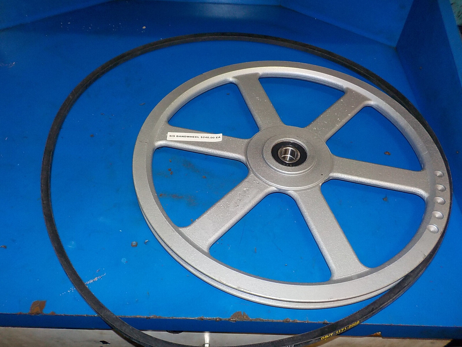 Bandsaw wheels Bandwheels 19" Pair with Drive belt build your own sawmill DYI !