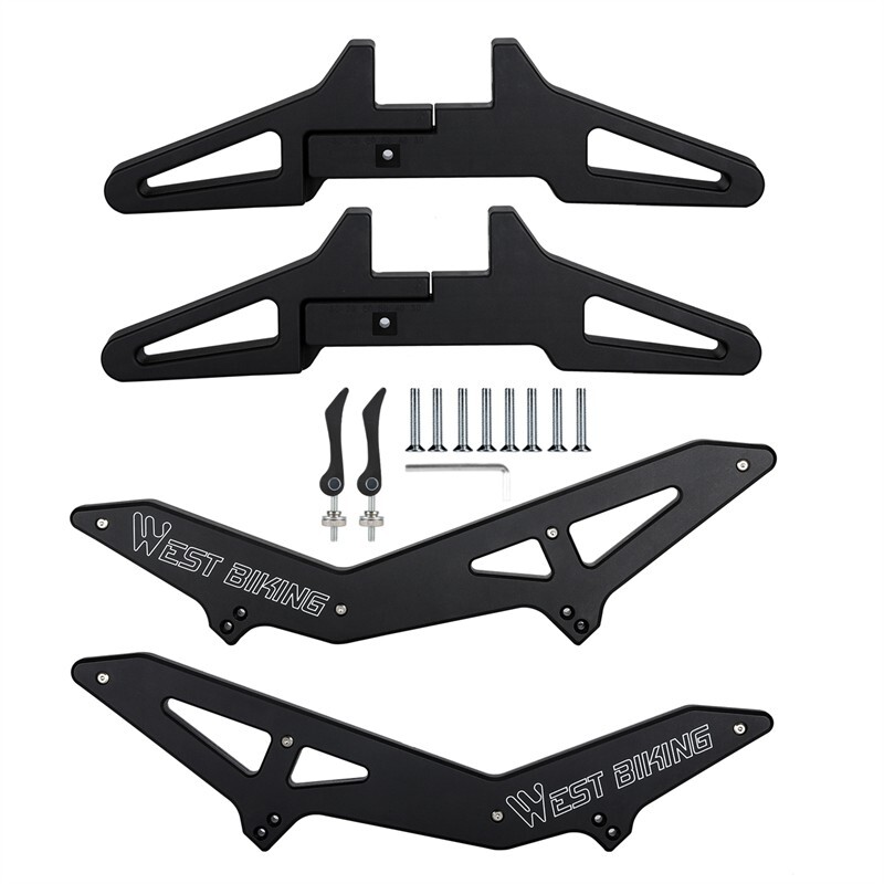 Adjustable Bicycle Stand Rack ABS MTB Road Bike Indoor Floor Parking Stand Black