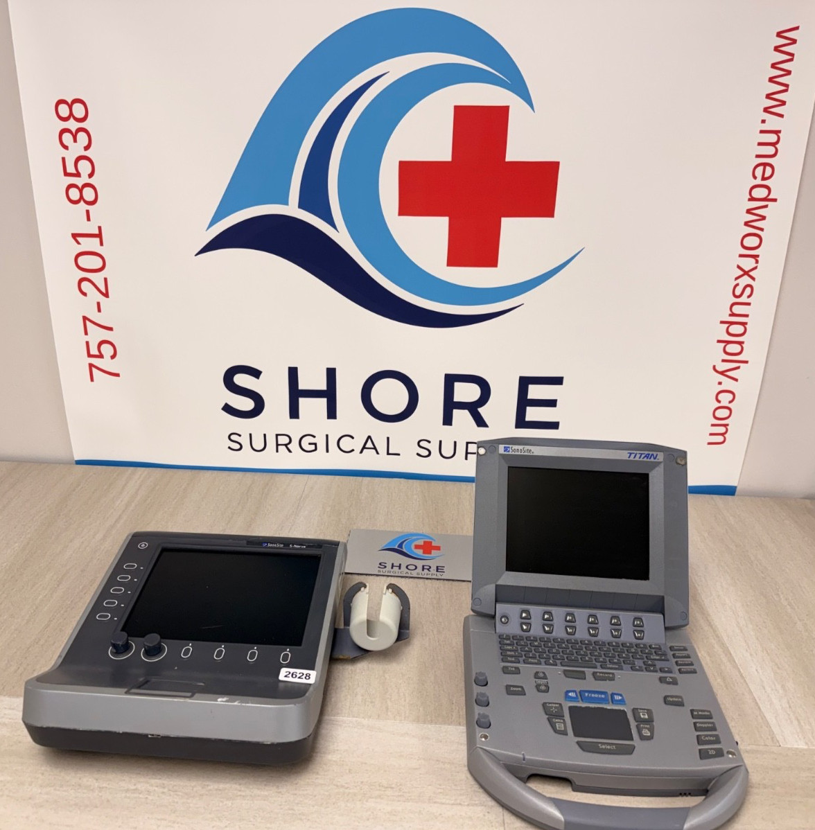 Sonosite Titan & Sonosite S-Nerve Ultrasound Machines Lot of 2 PARTS UNITS 2628