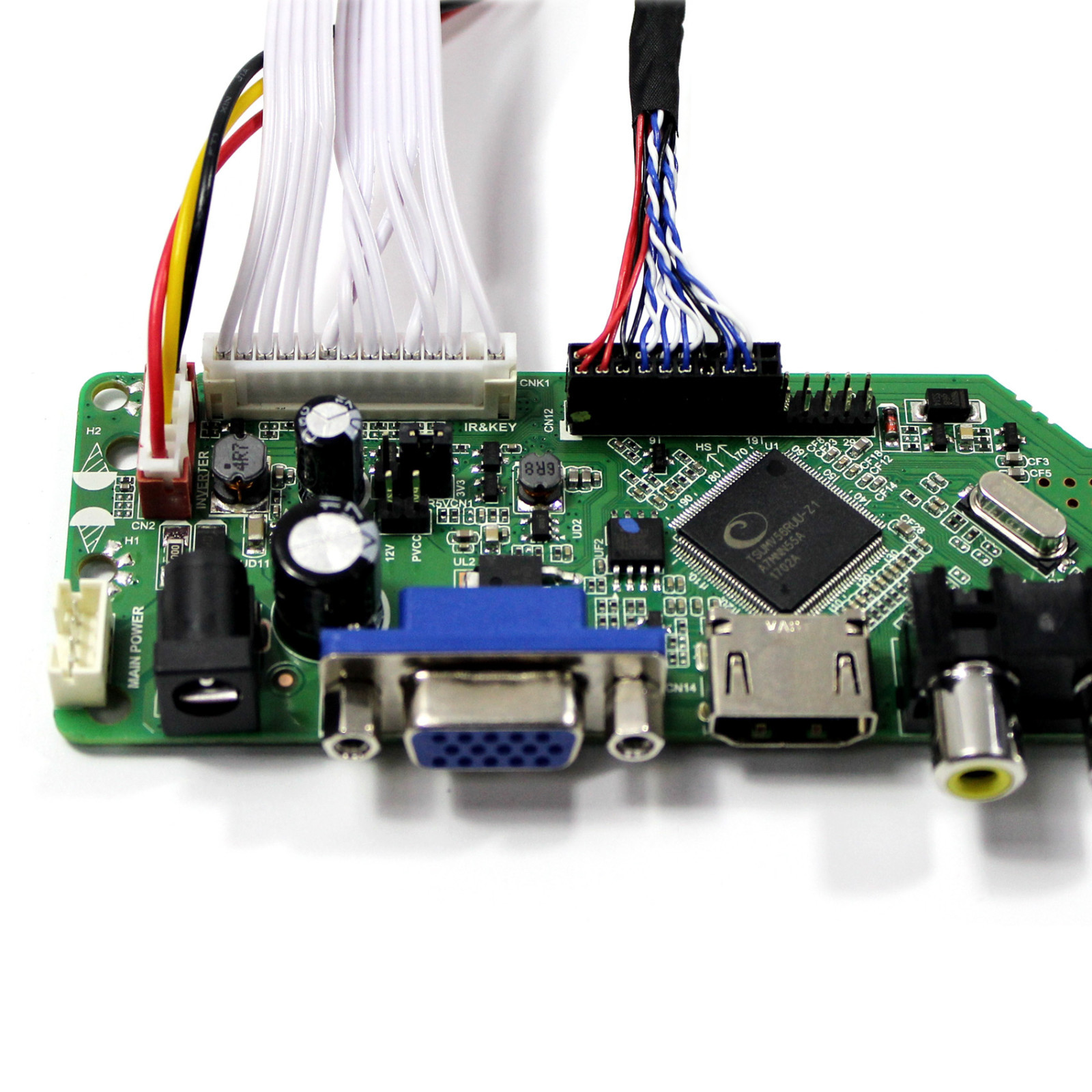 TV HD MI VGA AV USB LCD Control Board For 18.5" LM185WH1 M185XW01 1366x768 LCD