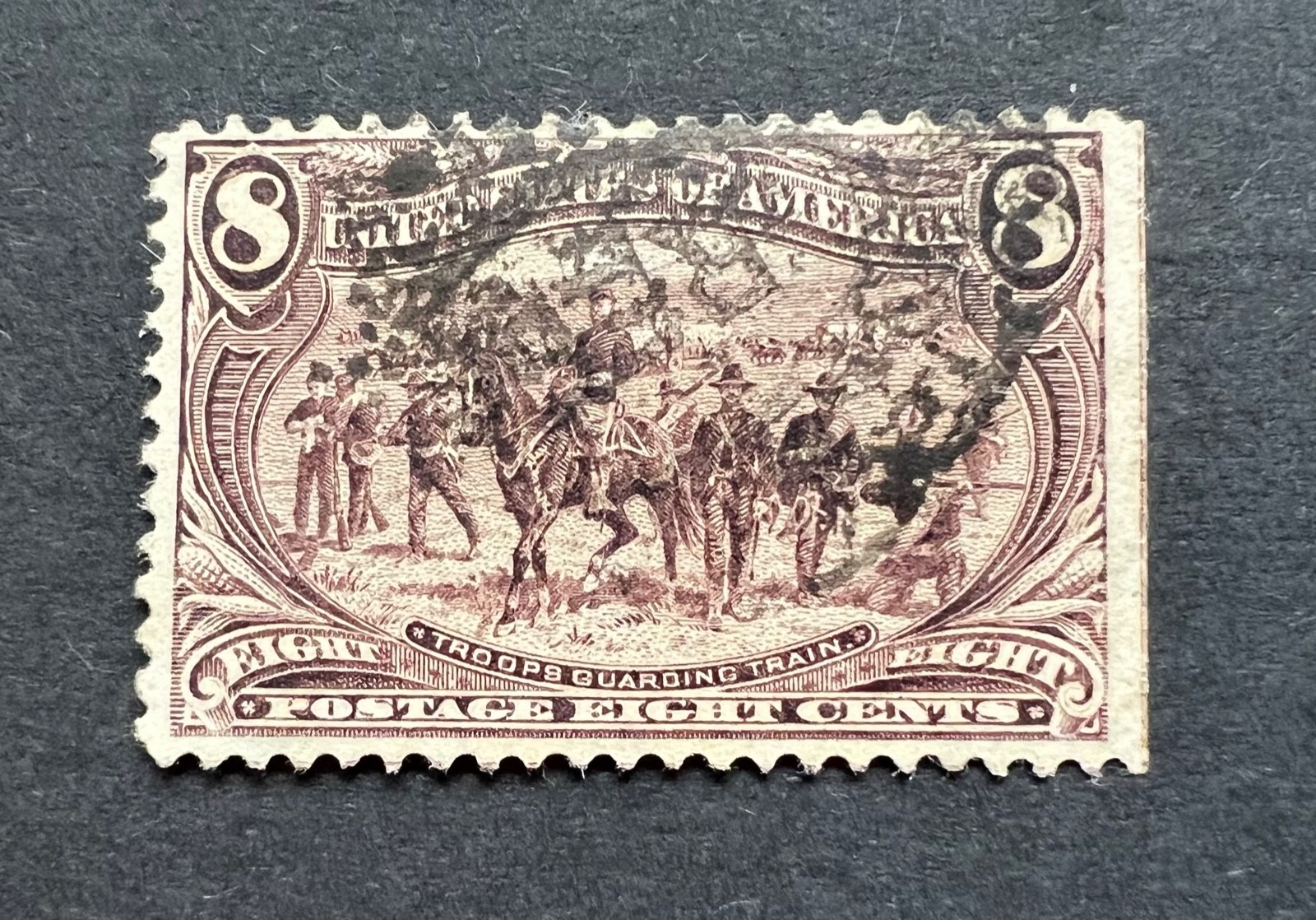 USA 1898 Used 8c Violet Brown  Trans- Mississippi Express Scott 289