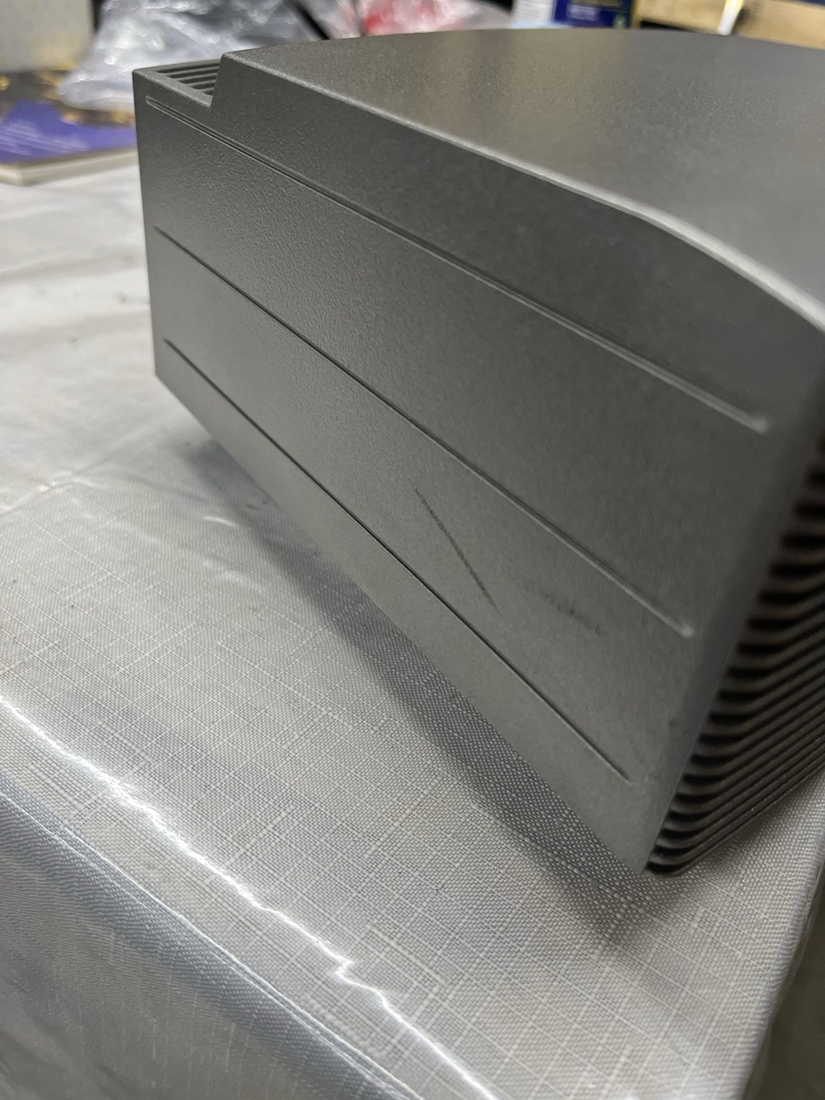 Bose Wave Music System Clock Radio CD/AM FM Silver Remote Control Read See Pics