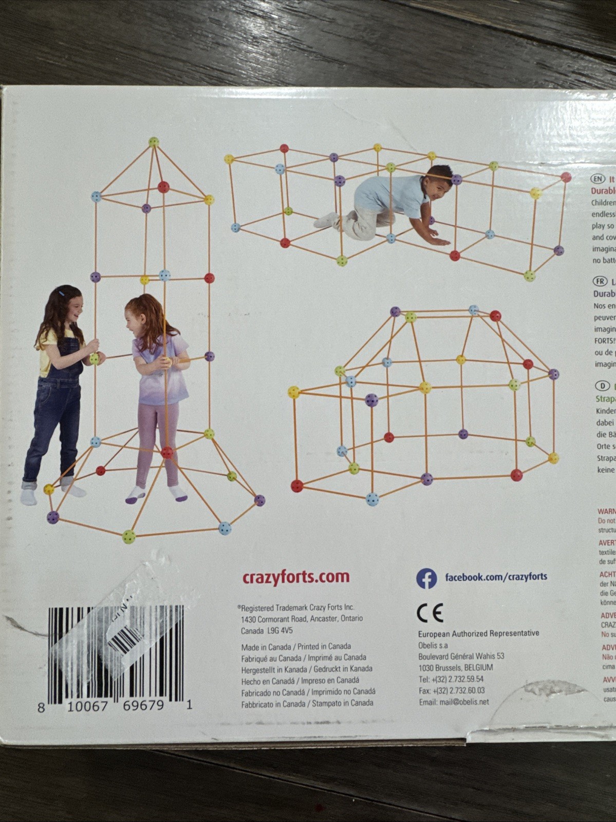 Everest Toys: Crazy Forts! Multi Color, 69pc, Indoor & Outdoor NEW OPEN BOX