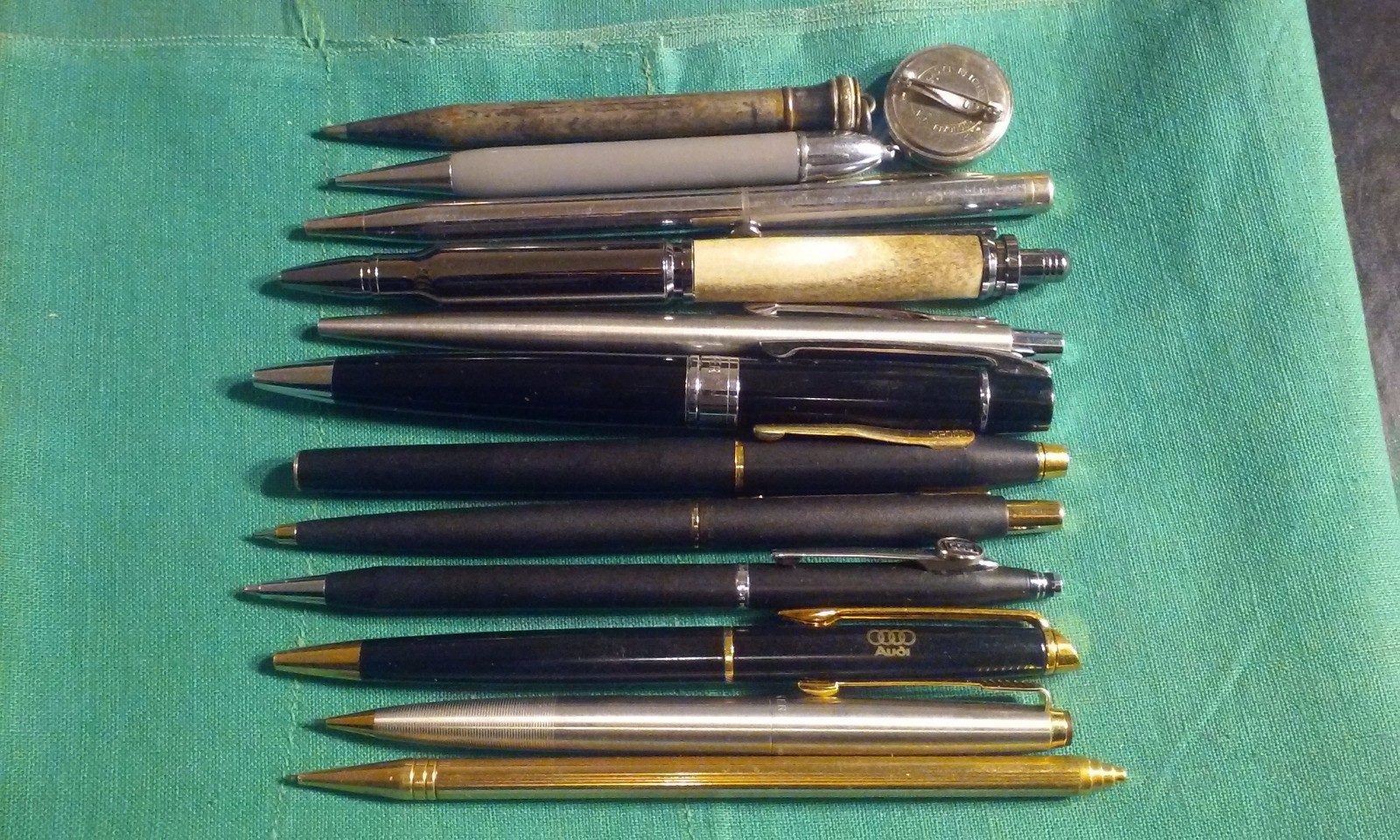 Junk Drawer Lot 12 Retro Quality PENS & Mechanical Pencils Cross Parker Sheaffer