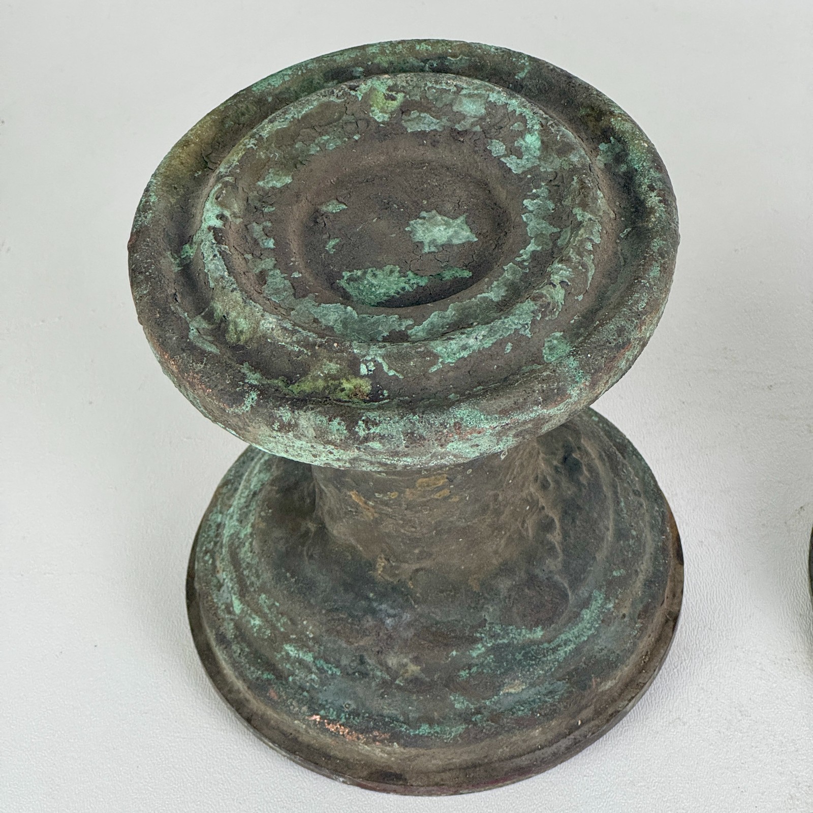 Antique Pair of Unidentified Bronze Architecturally Salvaged Decor Elements