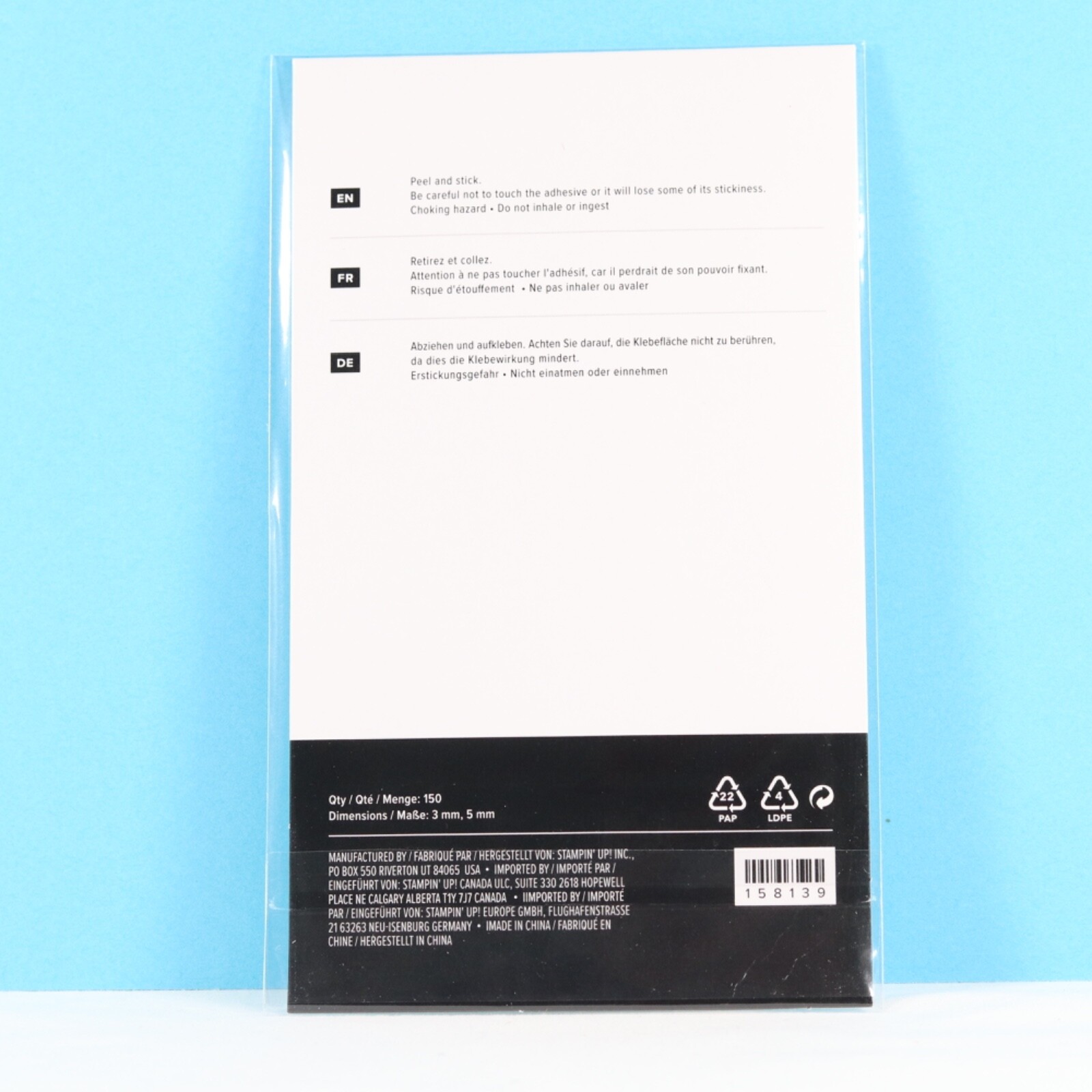 Stampin Up Faux Sea Glass Shapes Embellishments 158139 - 150 pcs