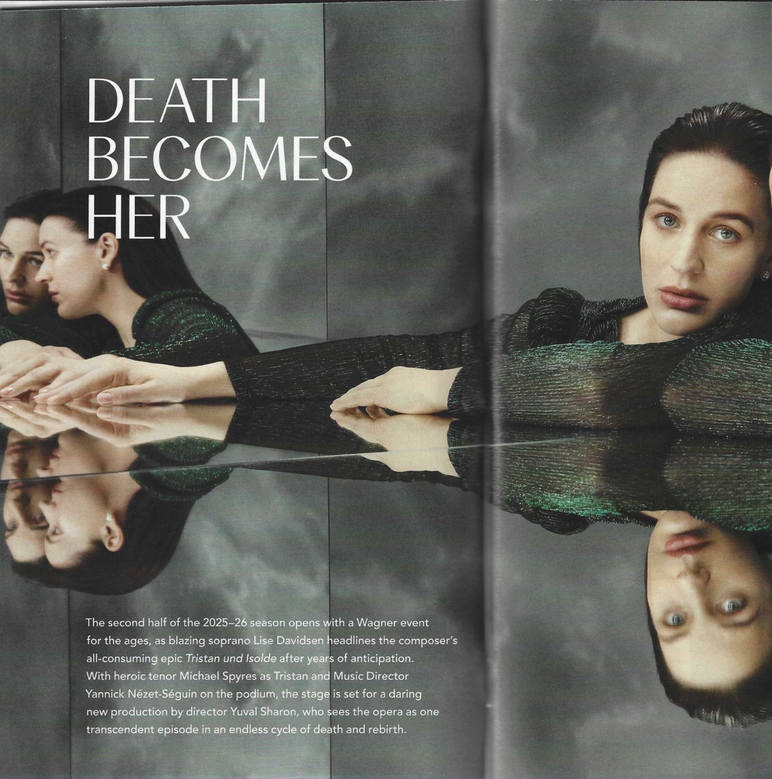 TRISTAN UND ISODLE Playbill METROPOLITAN OPERA Lise Davidsen Michael Spyres