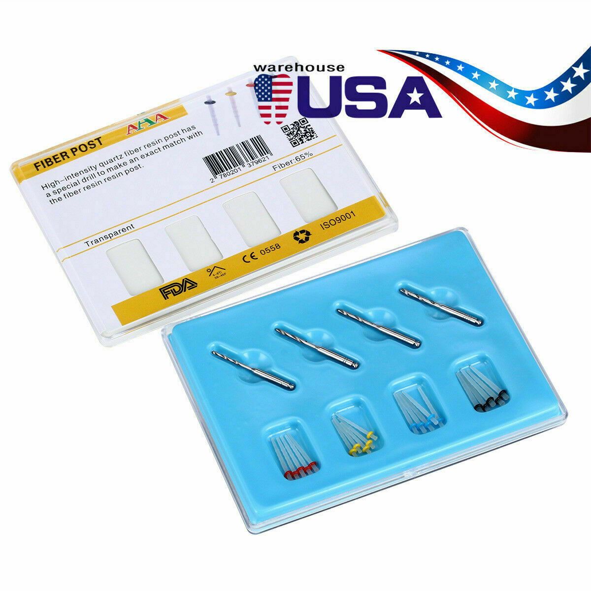 Dental Dentex Dual Cure Composite Resin Core Build A2 A3 /AAA Fiber Post