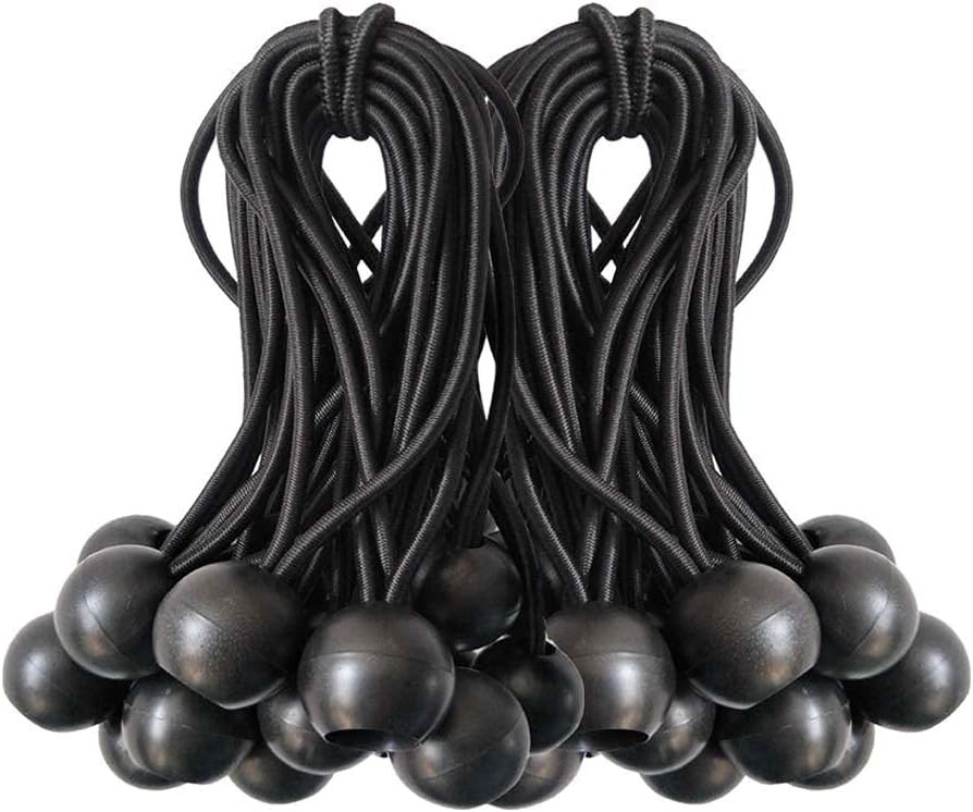 Bungee Cords with Balls 50 PCS Ball 4" Inch Heavy Duty Elastic Cord FREE SHIP