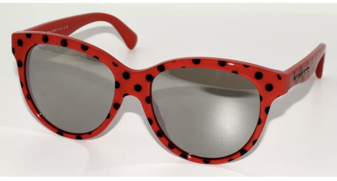 NEW AUTHENTIC DOLCE & GABBANA DG 4176 2873/6G RED BLACK GIRLS’ SUNGLASSES
