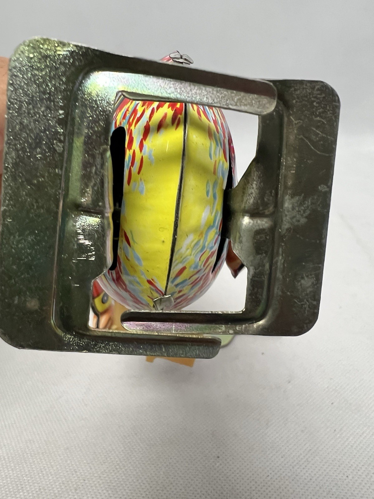 Vintage Wind-Up Dr. Duck Tin Toy 6" Graduation Cap Walking Scholar