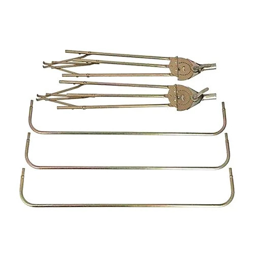 3-Bow Tractor Canopy with Frame Fender Mount 40-Inch Blue