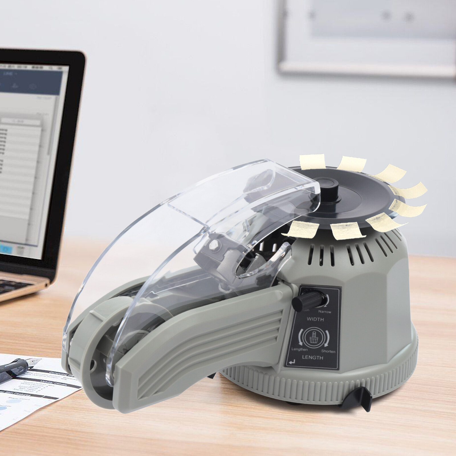 ZCUT-2 Automatic Tape Dispenser Electric Adhesive Tape Cutter Machine 110V US