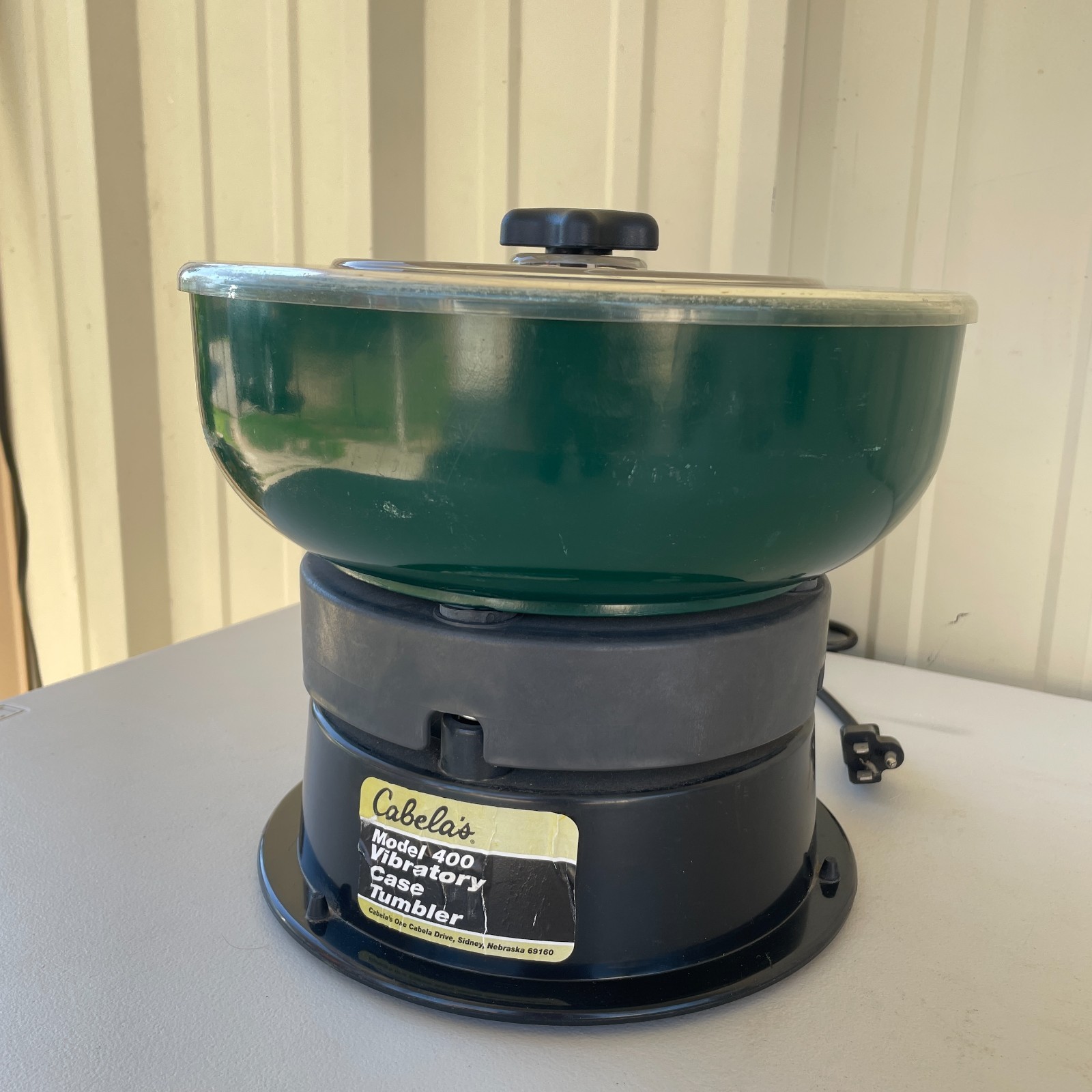 Cabelas Model 400 Vibratory Case Tumbler Cleaner Ammo Bullet Reloading Tool VG