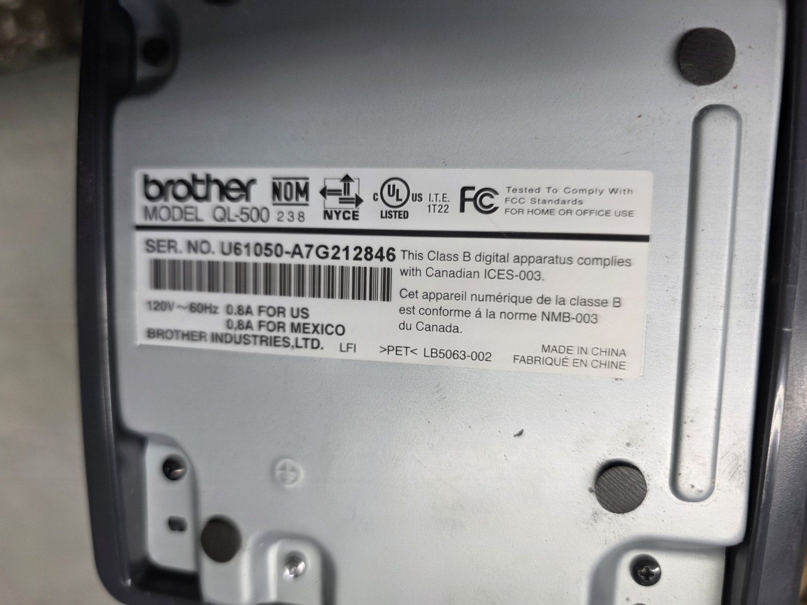 🔥 Brother P-Touch QL-500 Manual-Cut PC Label Printing System W/ Box & USB Cord