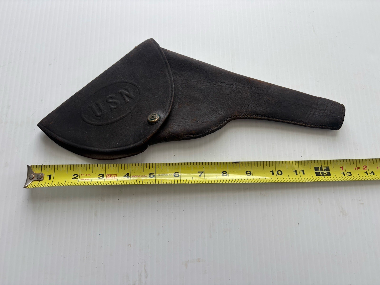 Rare Span Am USN embossed 38 revolver Holster