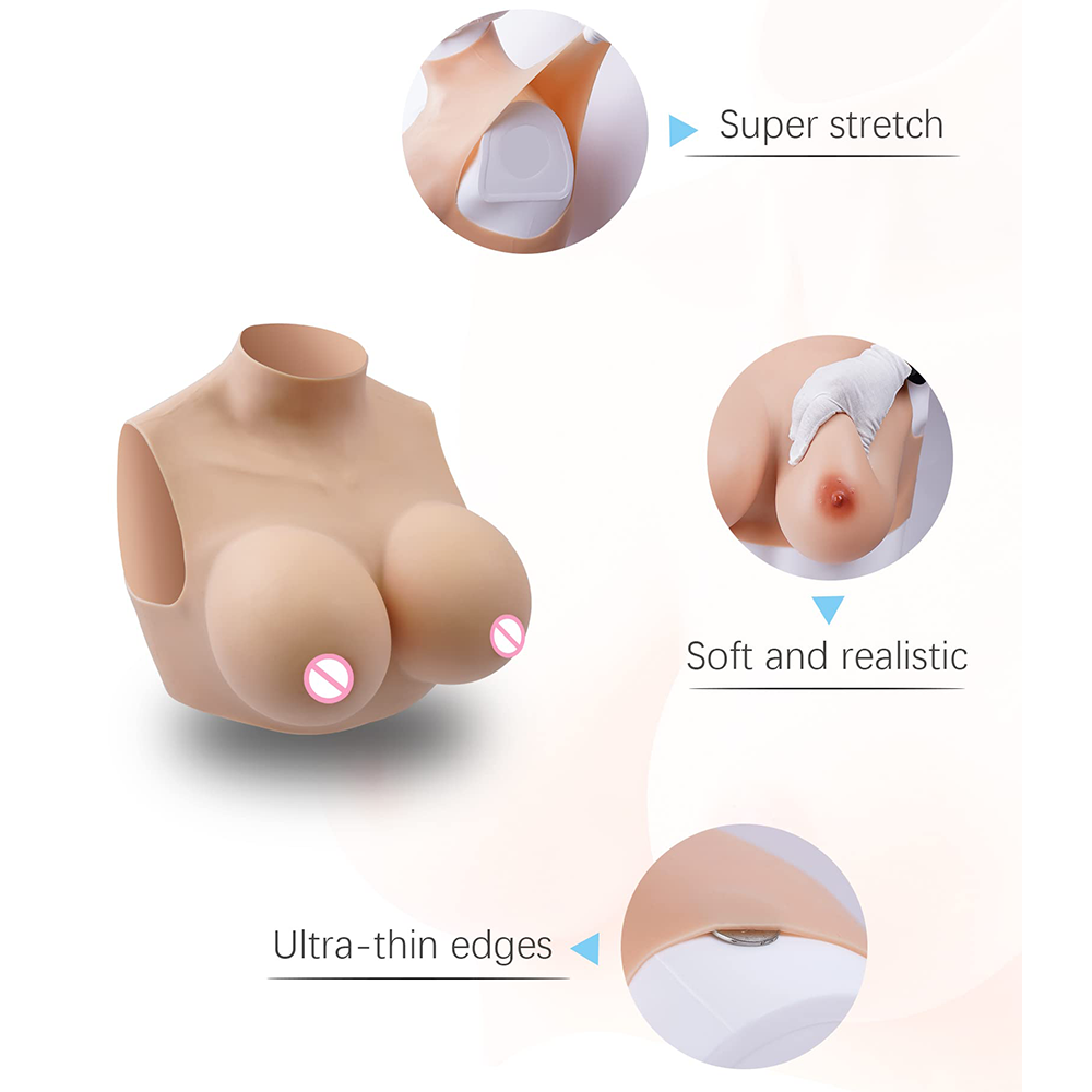 Softmary Crossdressers Silicone Breast Forms Drag Queen Fake Boobs Enhancer