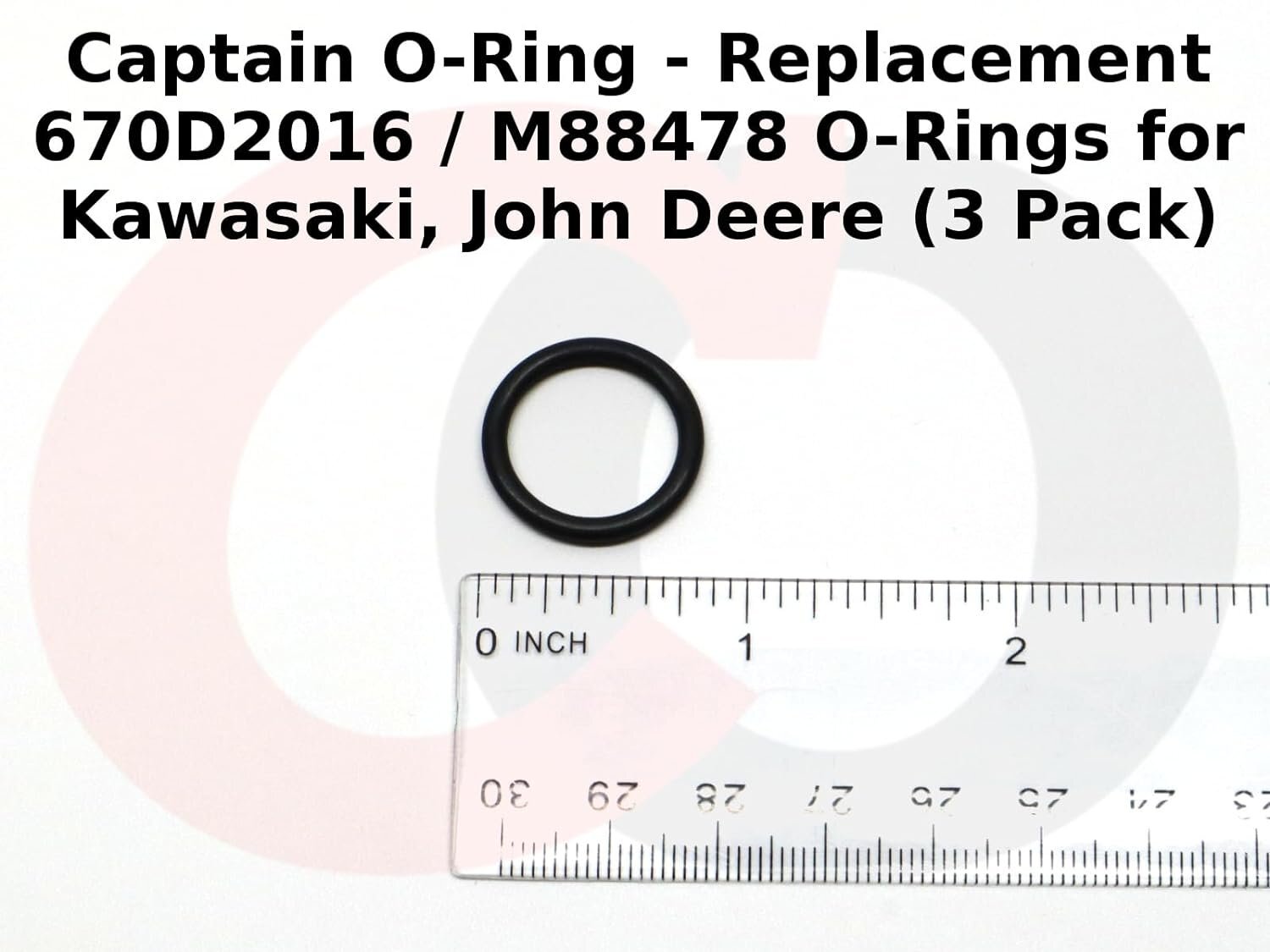 670D2016 / M88478 O-Rings for Kawasaki, John Deere (3 Pack)