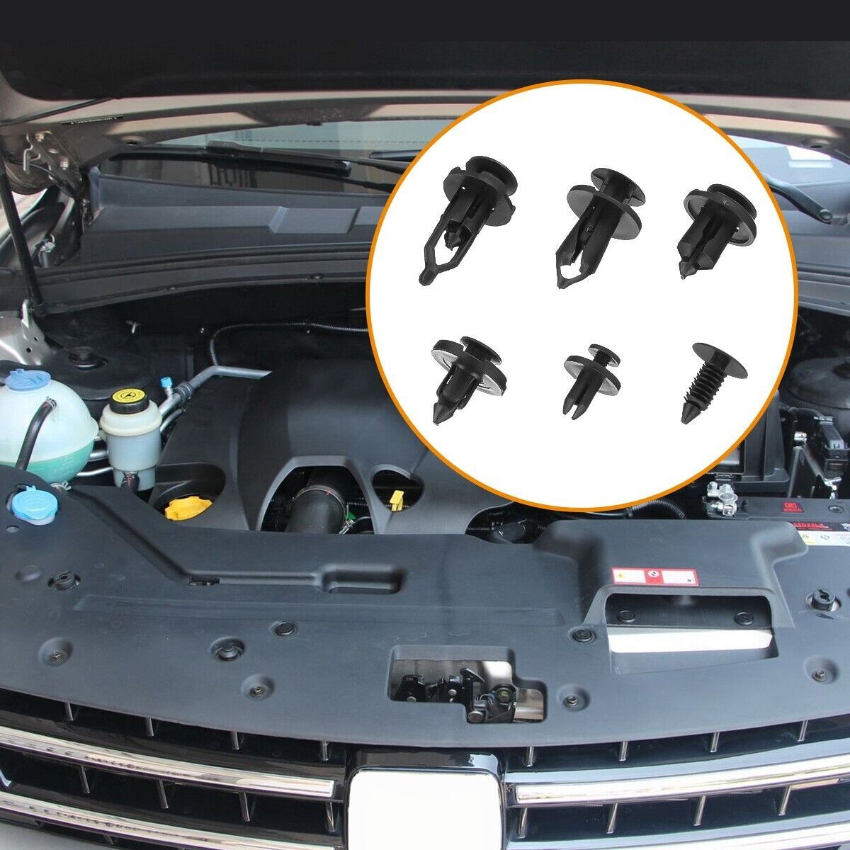 200PCS Bumper Clips Fender Trim Car Body Push Pin Rivet Fastener Retainer