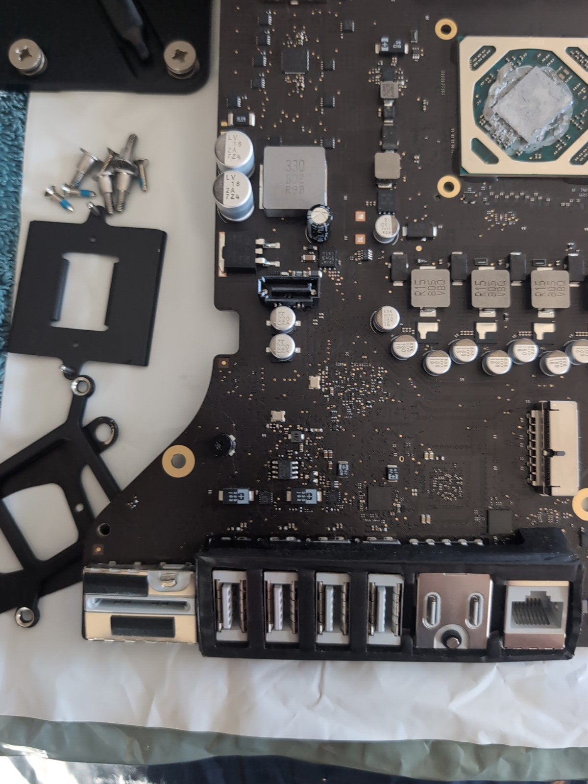RADEON 580 8GB LOGIC BOARD - iMac 27" A1419 5K Retina Mid 2018 With Heatsink