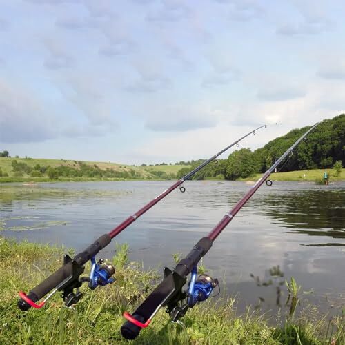 ReeMoo 2Pack Fishing Rod Holders for Bank Fishing, Fishing Pole Holders for