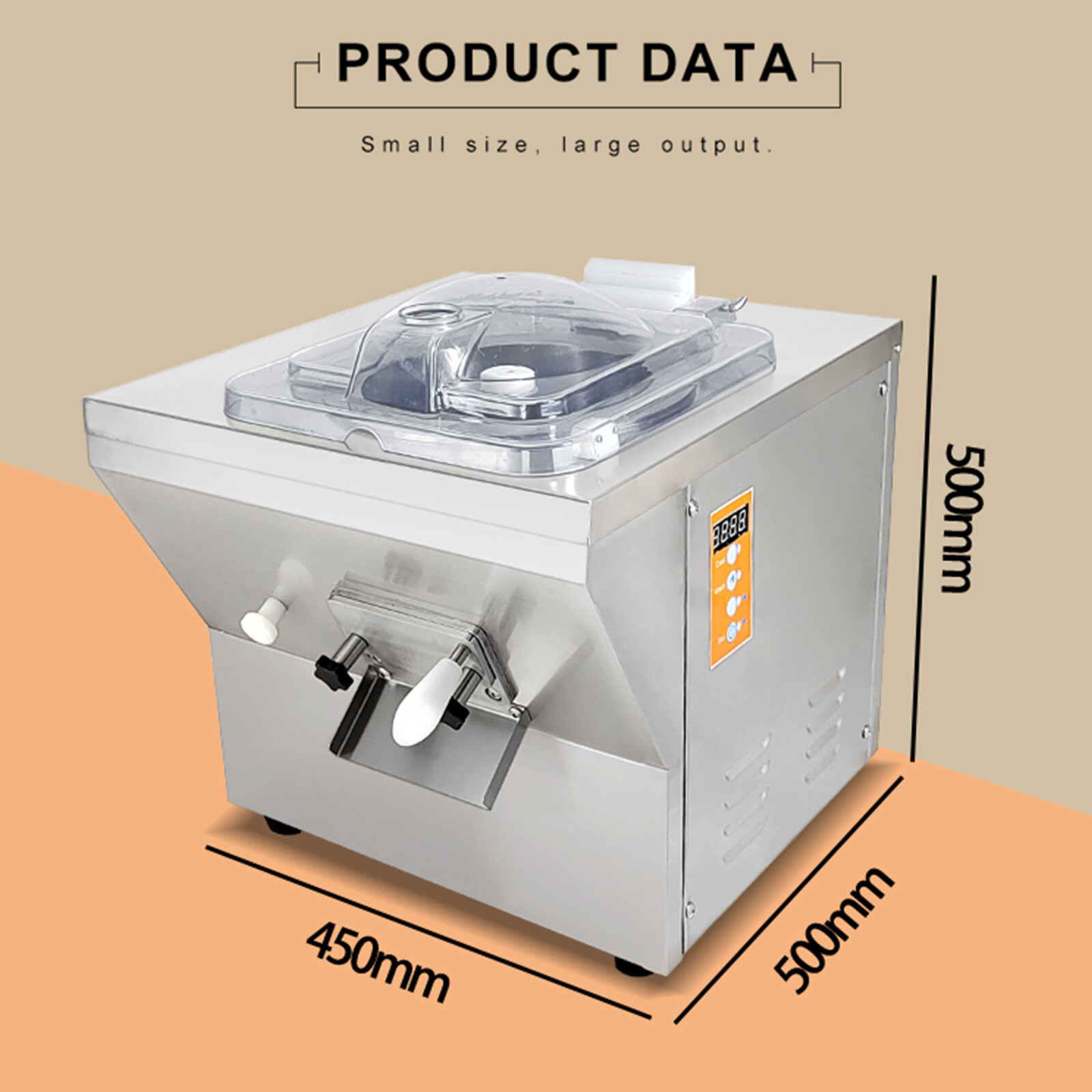 Kolice Commercial Italian ice maker, gelato hard ice cream machine 20L/hour