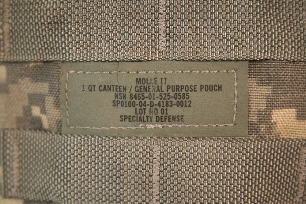 Canteen Cover Pouch Molle ACU NSN 8465-01-525-0585 USGI EXCELLENT CONDITION